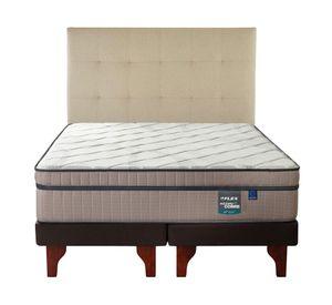 Cama europea Máximo Cobre king base dividida + respaldo Desing crudo
