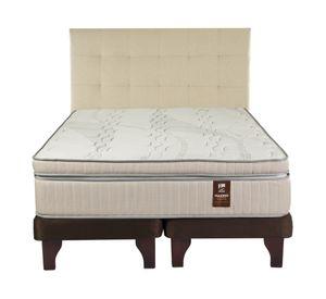 Cama europea King Máximo Cobre + Respaldo Design crudo Flex