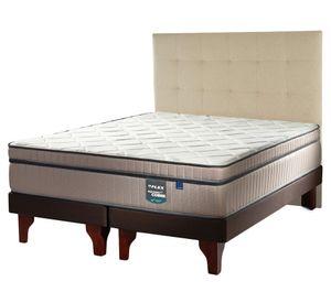 Cama europea Máximo Cobre king base dividida + respaldo Desing crudo