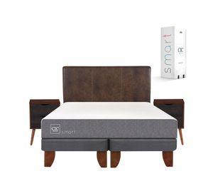 Cama europea 2 plazas Smart base dividida + set Baker/ Niger Cic