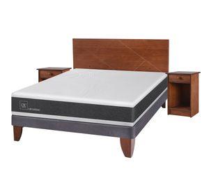 Cama europea 2 plazas Ortopedic + set New Villarrica Cic
