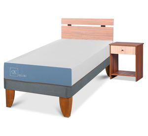 Cama Europea 1 Plaza Excellence x 190 cm + Set Olmo Cic