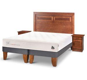 Cama europea 2 plazas Cocopedic + Set Milán Cic.