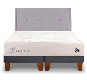 Cama europea 2 plazas Cocopedic + respaldo Ganges Cic.