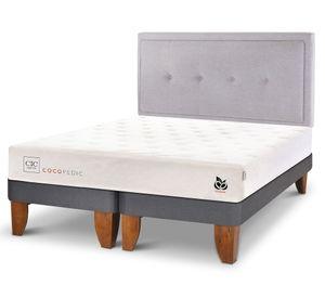 Cama europea 2 plazas Cocopedic + respaldo Ganges Cic.