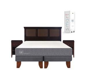 Cama europea king Smart + set New Torino chocolate Cic