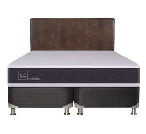 Box spring 2 plazas Ortopedic base dividida B5 + respaldo Baker Cic