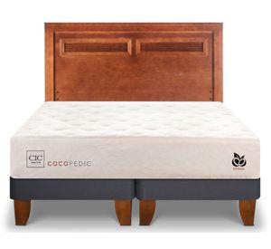 Cama europea King Cocopedic + respaldo Milán Cic.