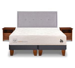 Cama europea King Cocopedic + Set Indo/Ganges Cic.