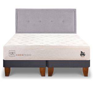 Cama europea King Cocopedic + respaldo Ganges Cic.
