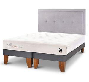 Cama europea King Cocopedic + respaldo Ganges Cic.