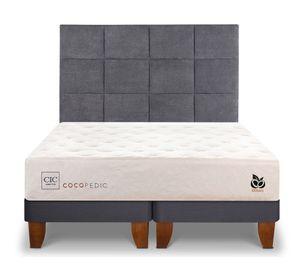 Cama europea base dividida 2 plazas Cocopedic + respaldo Tamesis Cic.