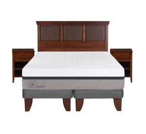 Cama europea 2 plazas Balance base dividida + set New Torino caramelo Cic