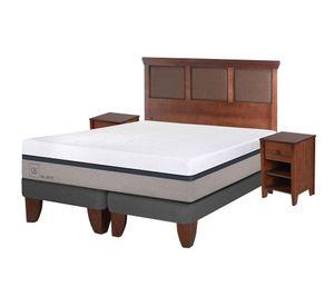 Cama europea king Balance + set New Torino caramelo Cic
