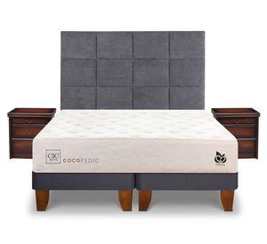 Cama europea base dividida 2 plazas Cocopedic + Set Tamesis Cic.
