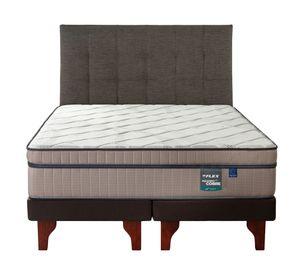 Cama europea Máximo Cobre king base dividida + respaldo Desing grafito