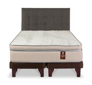 Cama europea King Máximo Cobre + Respaldo Design grafito Flex
