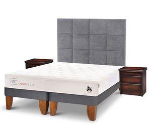 Cama europea base dividida 2 plazas Cocopedic + Set Tamesis Cic.