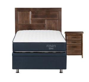 Boxet 1.5 plazas UpLine ruedas + respaldo + velador Dolce Rosen