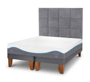 Cama europea king Alaska dividida + respaldo Támesis Cic