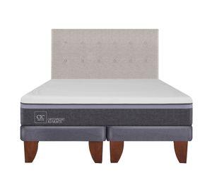 Cama europea 2 plazas Ortopedic advance base dividida + respaldo Tigris Cic