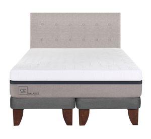 Cama europea 2 plazas Balance base dividida + respaldo Tigris Cic