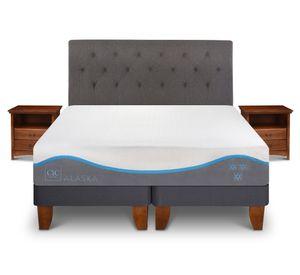 Cama europea 2 plazas Alaska dividida + set Kavery Cic