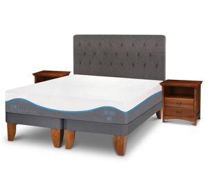 Cama europea king Alaska dividida + set Kavery Cic