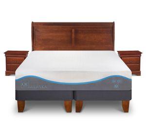 Cama europea 2 plazas Alaska dividida + set Miró Cic