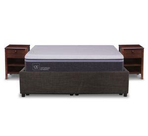 Space Box 2 plazas Ortopedic Advance + velador Torino chocolate Cic