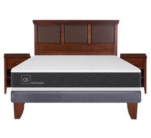 Cama europea 2 plazas Ortopedic + set New Torino caramelo Cic