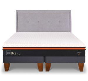 Cama europea King Bee Comfort + respaldo Ganges Cic