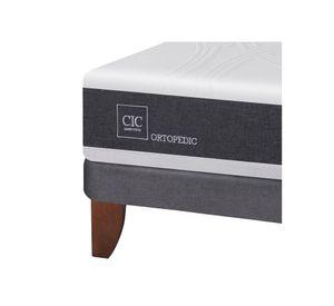 Cama europea 2 plazas Ortopedic + set New Torino caramelo Cic