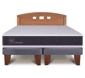 Cama europea 2 plazas Ortopedic base dividida+respaldo Gales Cic