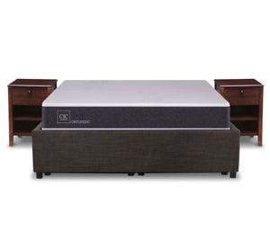 Space Box 2 plazas Ortopedic + velador Torino chocolate Cic