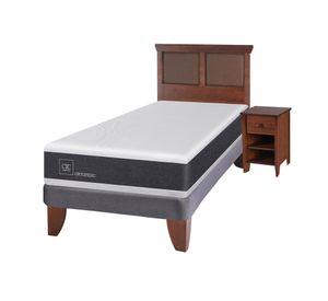 Cama europea 1.5 plazas Ortopedic + set New Torino caramelo Cic