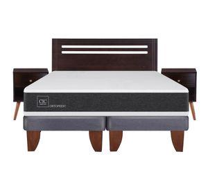 Cama europea 2 plazas Ortopedic base dividida + set New Múnich Cic