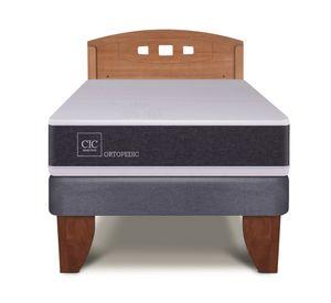 Cama europea 1.5 plazas Ortopedic + respaldo Gales Cic