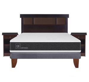 Cama europea 2 plazas Ortopedic + set New Dublin chocolate Cic