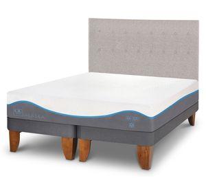 Cama europea king Alaska dividida + respaldo Tigris Cic