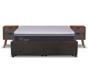 Space Box 2 plazas Ortopedic Advance + velador Niger Cic