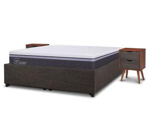 Space Box 2 plazas Ortopedic Advance + velador Niger Cic