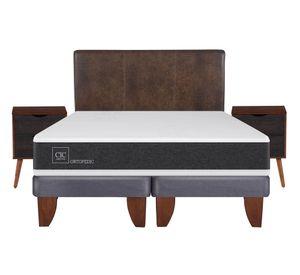Cama europea king Ortopedic + set Baker/ Niger Cic