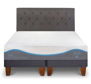 Cama europea 2 plazas Alaska + respaldo Kavery Cic