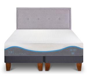 Cama europea 2 plazas Alaska + respaldo Ganges Cic