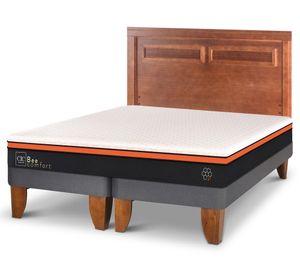 Cama europea king Bee Comfort + respaldo Milán Cic