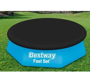 Cubre piscina Fast set negro 240x240 cm