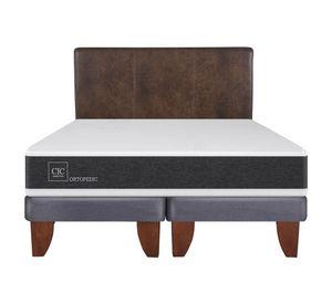 Cama europea 2 plazas Ortopedic base dividida + respaldo Baker Cic