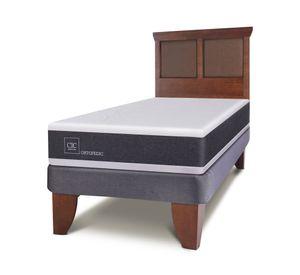 Cama europea 1.5 plazas Ortopedic + respaldo Torino Cic