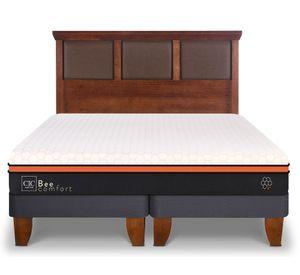 Cama europea 2 plazas Bee Comfort base dividida + respaldo Torino Cic